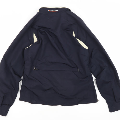 Akser Blue Full Zip Sports Jacket Unisex L Casual