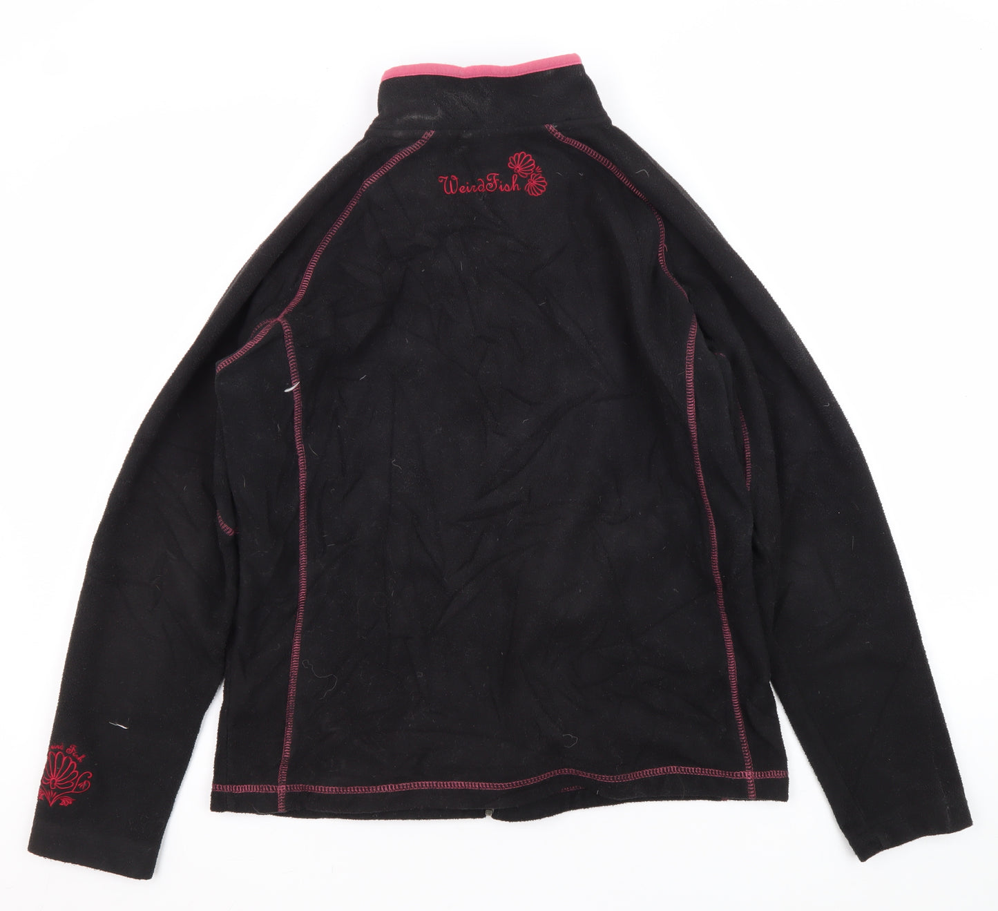 Weird Fish Women's Black Basic Jacket L Full Zip
