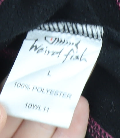 Weird Fish Women's Black Basic Jacket L Full Zip