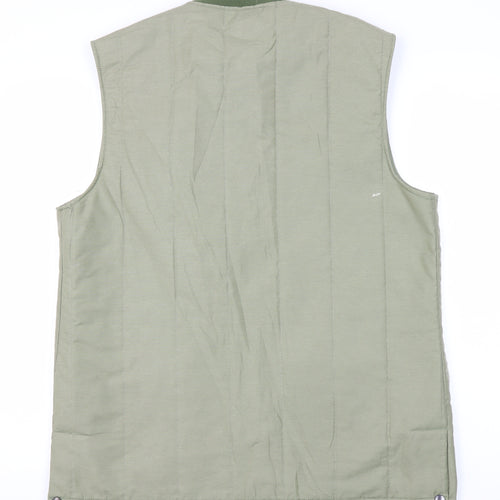 Hadrian Green Quilted Men's Waistcoat Size 12