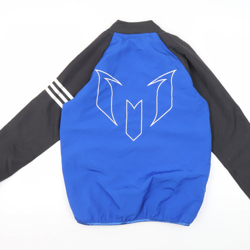 Adidas Boys Blue Black Track Jacket 9-10Y