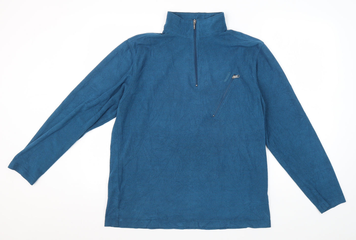 Rohan Men's Blue 1/2 Zip Fleece Sweatshirt M