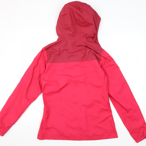 Quechua Women's Pink Rain Coat Jacket, 2XS, Hooded, Lightweight