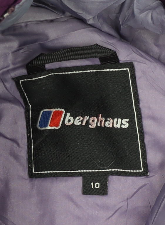Berghaus Women's Purple Waterproof Rain Coat, Size 10