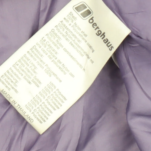 Berghaus Women's Purple Waterproof Rain Coat, Size 10