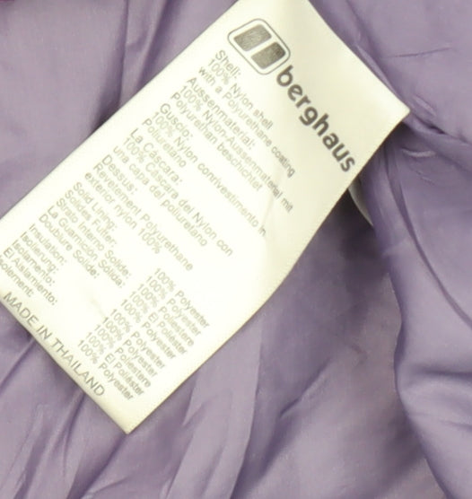Berghaus Women's Purple Waterproof Rain Coat, Size 10