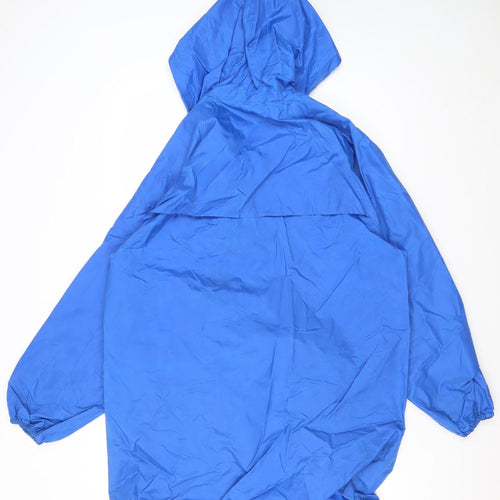 Footpath Men's Blue Rain Coat S Hooded Lightweight
