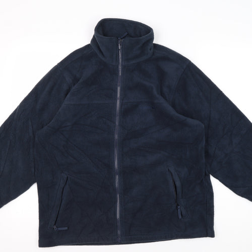 Trespass Unisex Blue Fleece Jacket, Size M, Full Zip