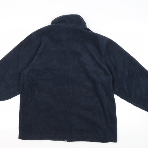 Trespass Unisex Blue Fleece Jacket, Size M, Full Zip