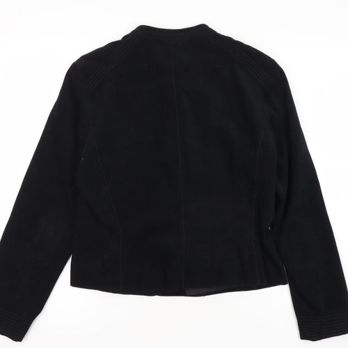 Marks & Spencer Women's Black Zip Jacket Size 14