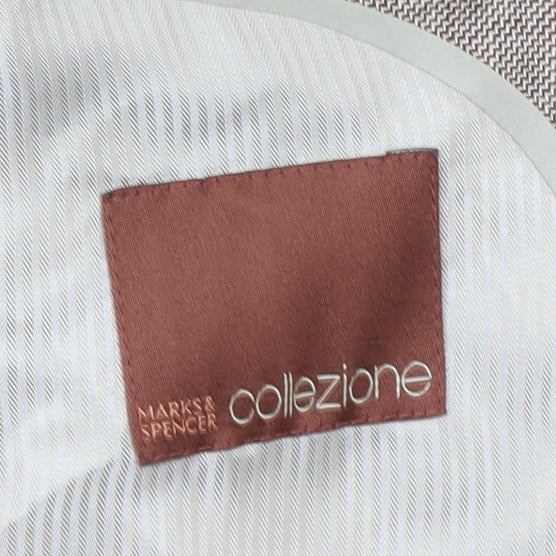 Marks and Spencer Men's Beige Blazer, Size 44R