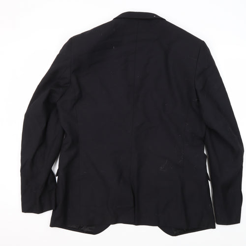 Next Men's Black Blazer Size 44 Regular Fit