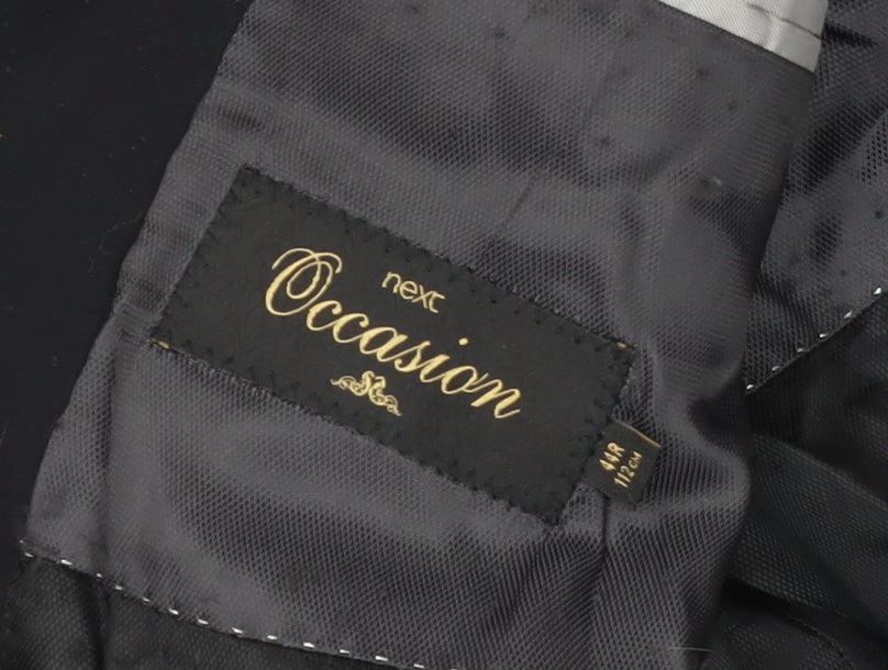 Next Men's Black Blazer Size 44 Regular Fit