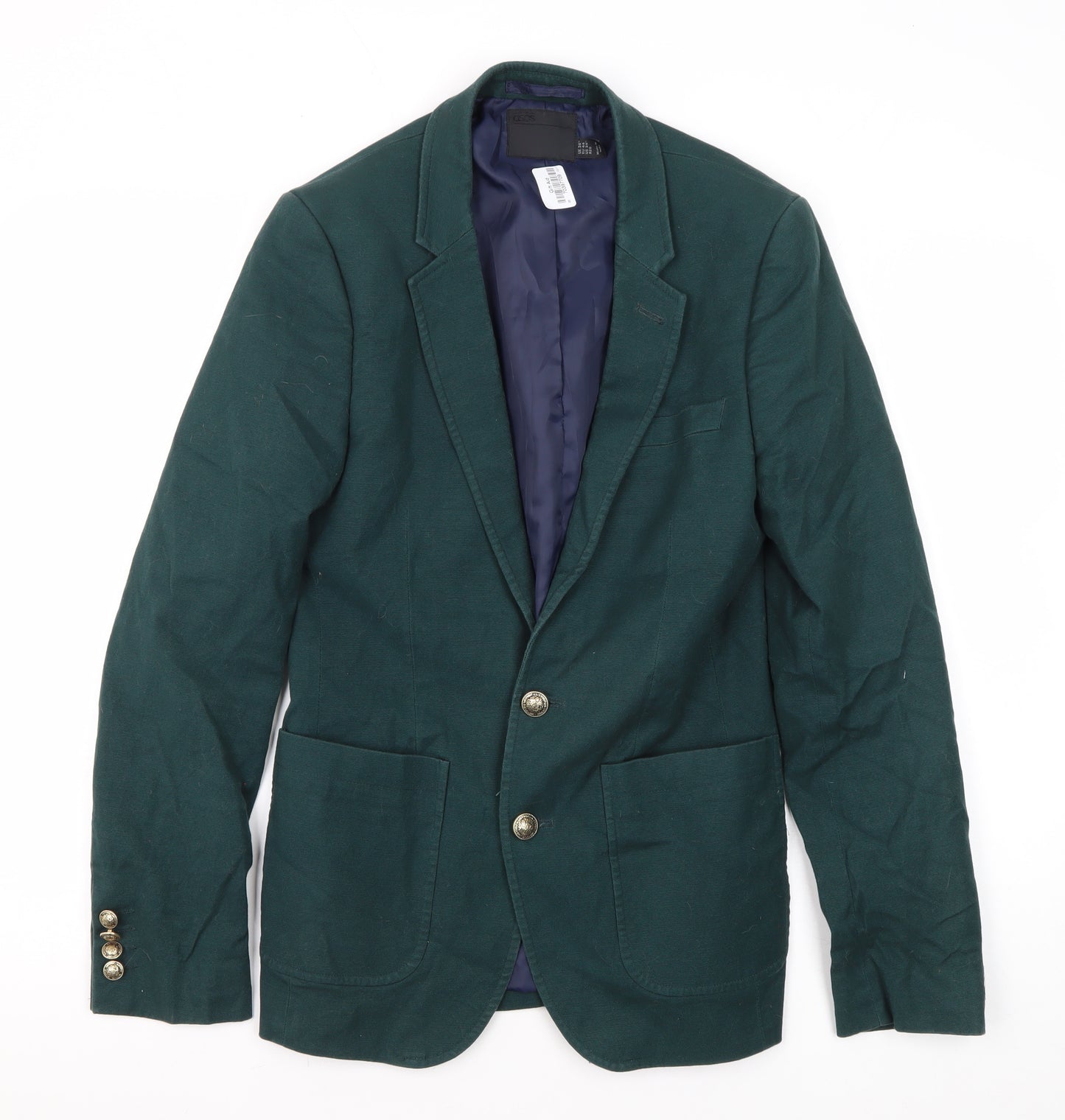 ASOS Men's Green Blazer, Size 34, Regular Fit