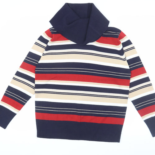 Isle Essentials Women's Multicoloured Stripe Jumper M