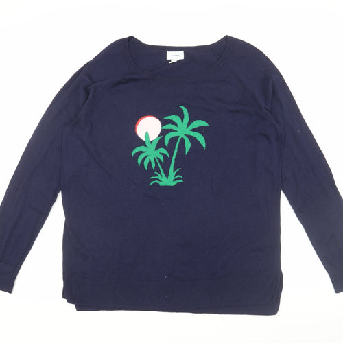 Old Navy Women’s Blue Crew Neck Pullover Jumper L