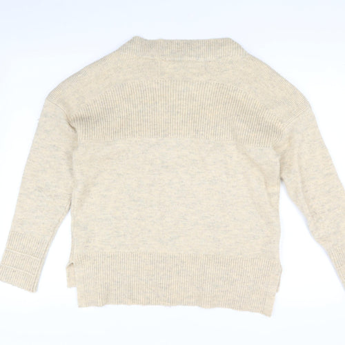 Oasis Women's Beige Small Knit Pullover Jumper
