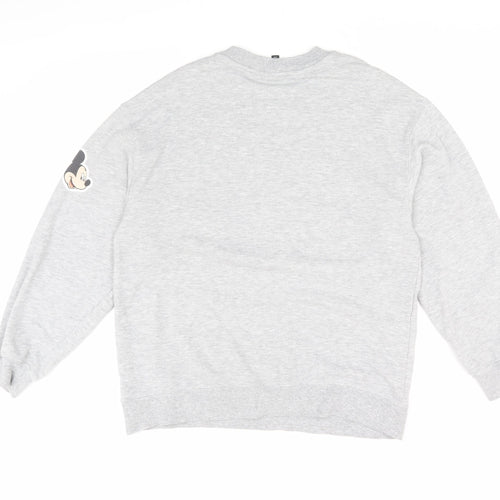 H&M Women's Grey Disney Graphic Pullover Sweatshirt S