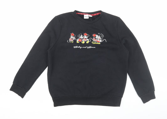 Disney Women's Black Pullover Sweatshirt M