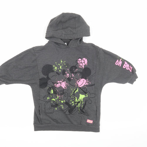 Disney at Next Grey Mickey Mouse Girls Hoodie, Size 5