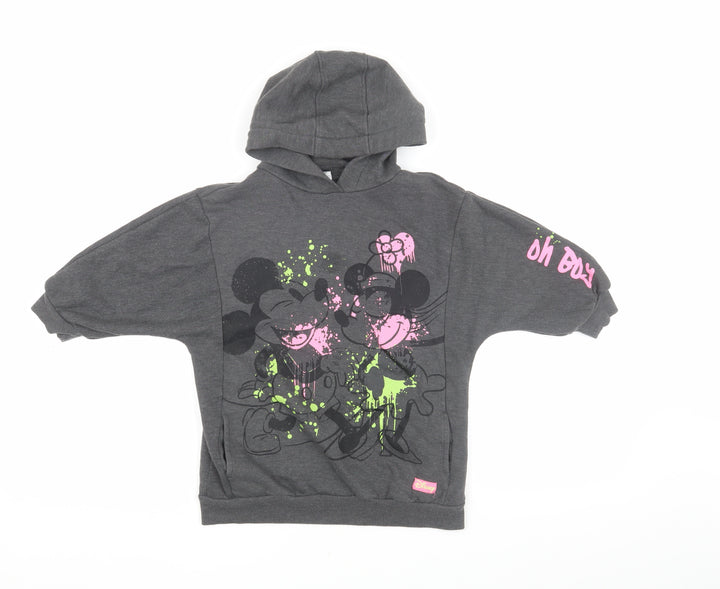 Disney at Next Grey Mickey Mouse Girls Hoodie, Size 5