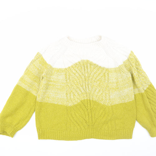 VILA Women's Multicolour Cable Knit Jumper, Size L