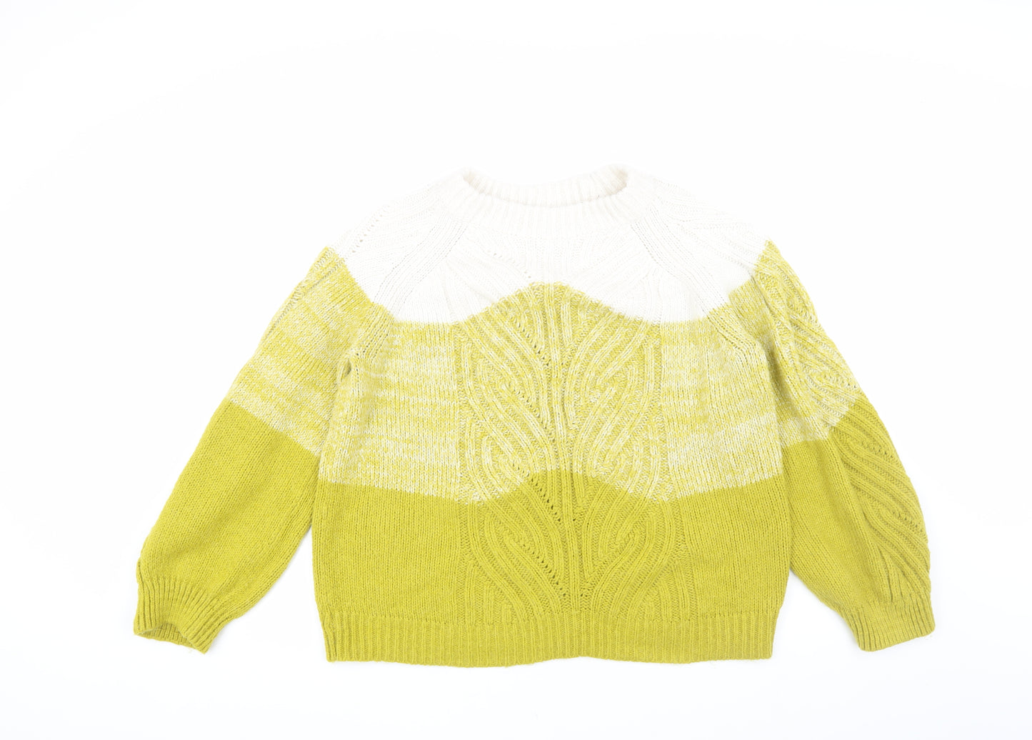 VILA Women's Multicolour Cable Knit Jumper, Size L