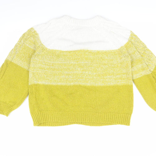 VILA Women's Multicolour Cable Knit Jumper, Size L