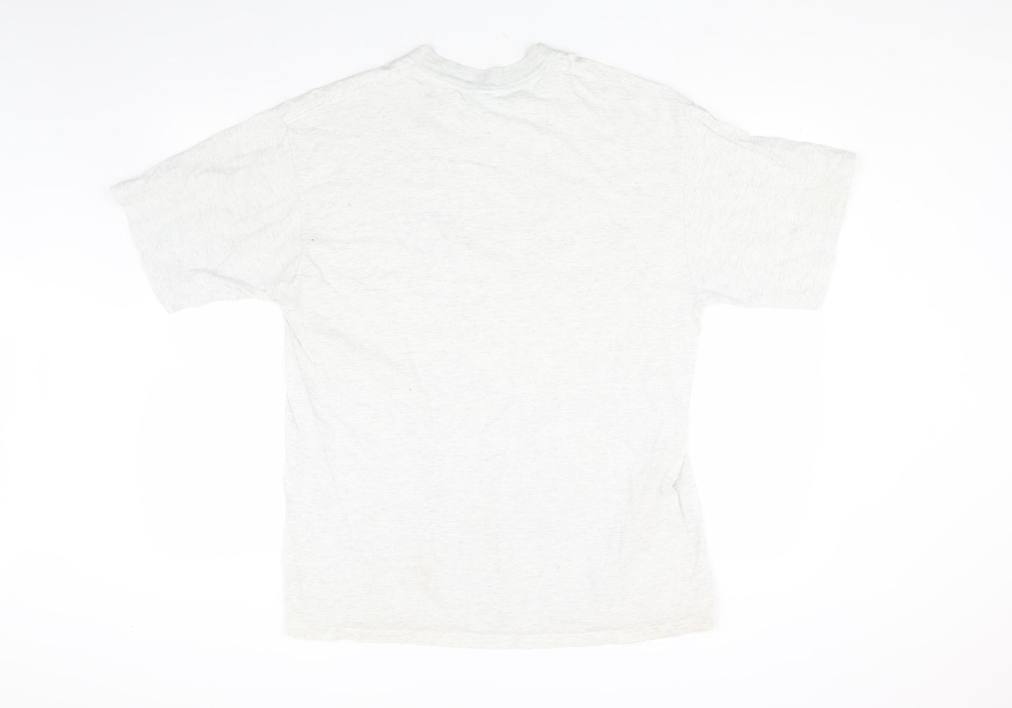 Reebok Men's Grey Crew Neck Vintage T-Shirt, Size L