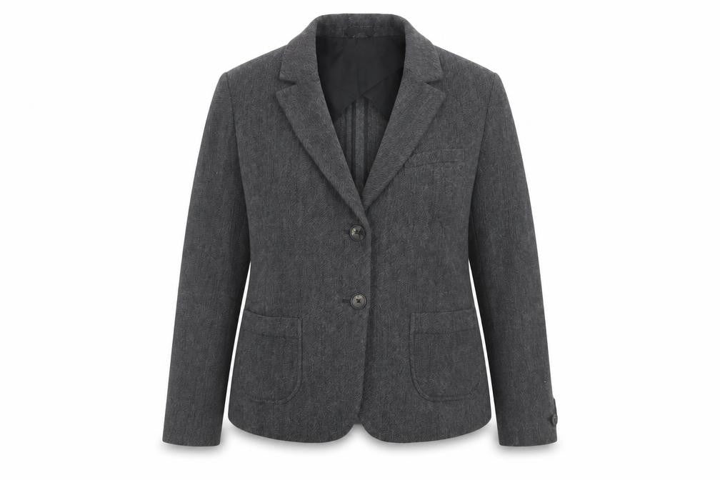 Front view of NW3 Women’s Grey Blazer, size UK 16, Excellent Condition