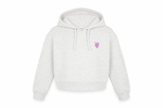 Front view of Disney girls’ white encanto hoodie xs pullover graphic print