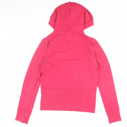 Gio Goi Women's Pink Logo Hoodie, Size S Pullover