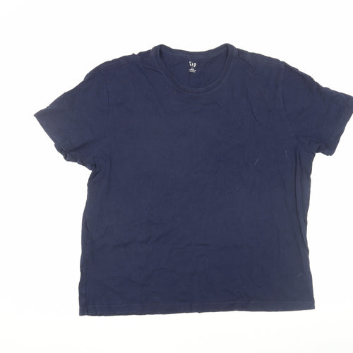 GAP Men's XL Blue Cotton Crew Neck T-Shirt