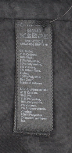Monsoon Women's Blue Pea Coat Size 12 - Elegant Winter Style