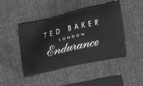 Ted Baker Men's Grey Blazer - Wool Blend, Size 40R