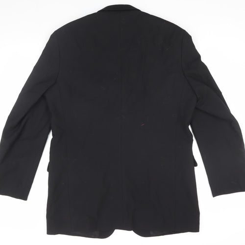 Marks and Spencer Men's Black Blazer, Size 42L, Classic