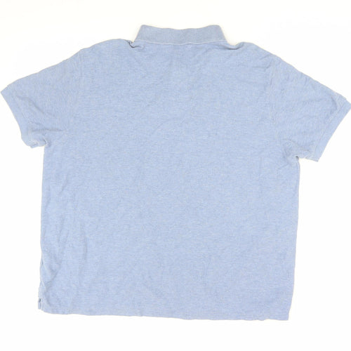 Marks & Spencer Men's Blue XL Cotton Polo Shirt