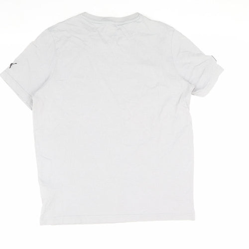 Puma Men's Grey M T-Shirt, Sports Theme with Logo