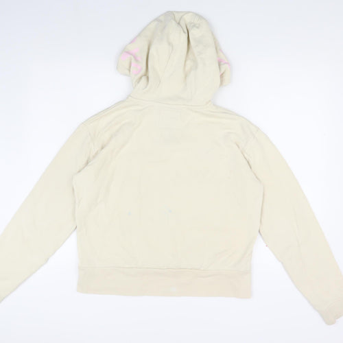 Jack Wills Teen Beige Logo Pullover Hoodie Size 16