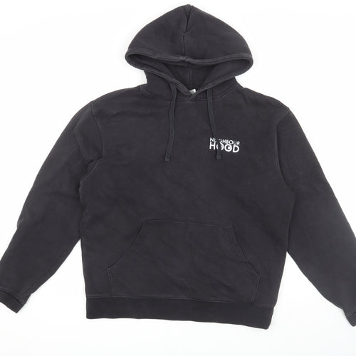 Russell Men's Black Pullover Hoodie - Size M