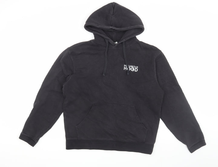 Russell Men's Black Pullover Hoodie - Size M