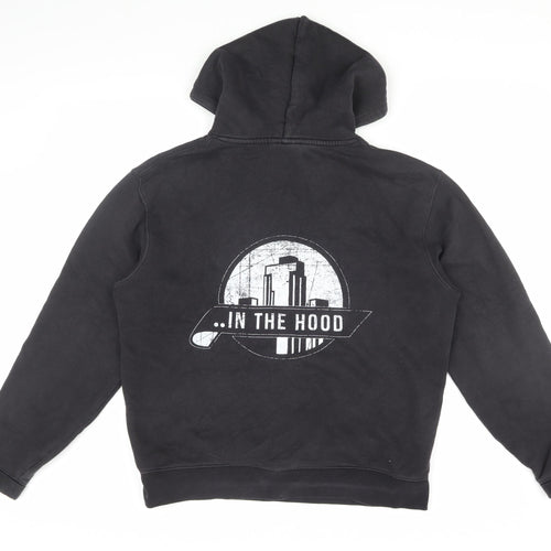 Russell Men's Black Pullover Hoodie - Size M
