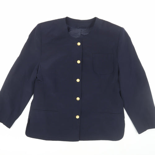 Jacques Vert Women's Navy Jacket, Lined, Size M