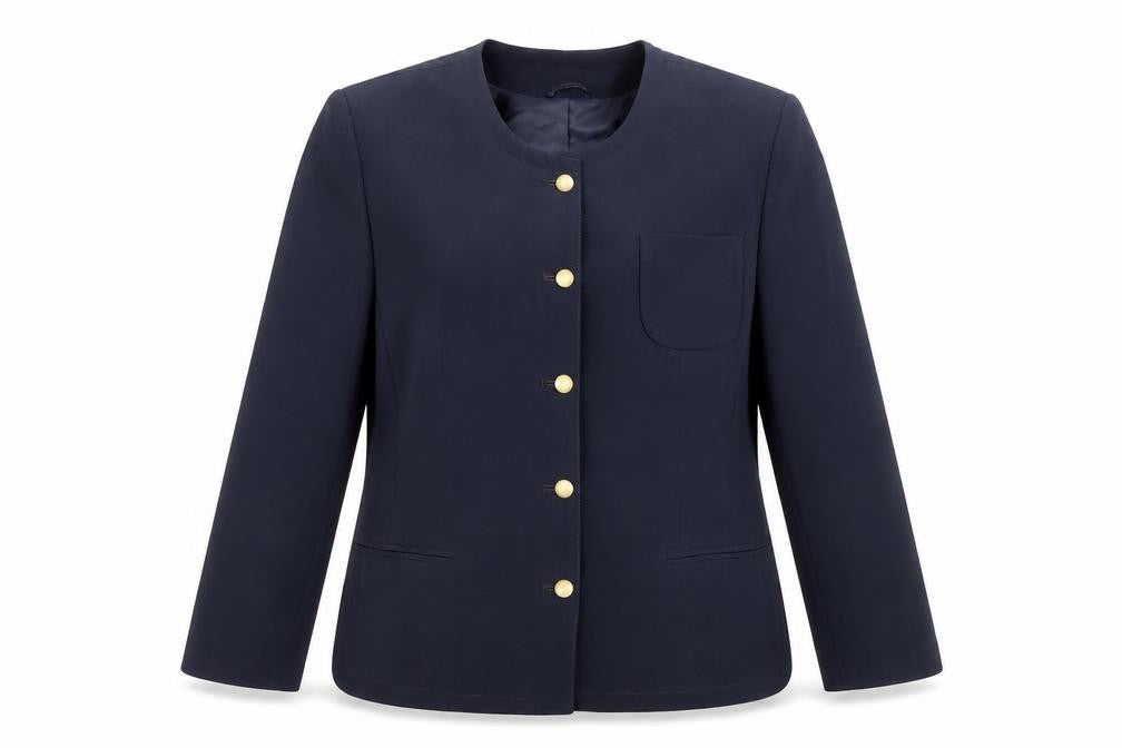 Front view of Jacques Vert Women's Navy Jacket, Lined, size M