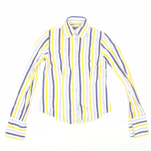 TM Lewin Women's Multicoloured Striped Shirt