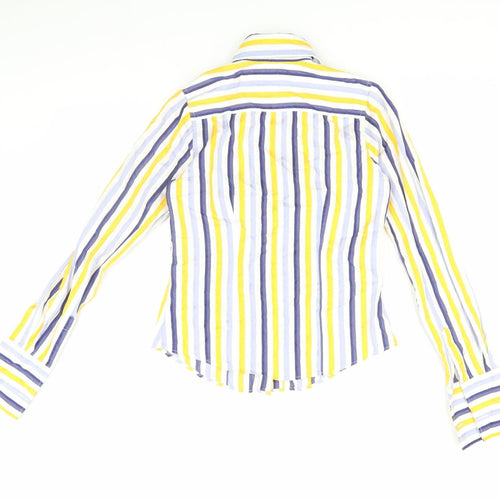 TM Lewin Women's Multicoloured Striped Shirt