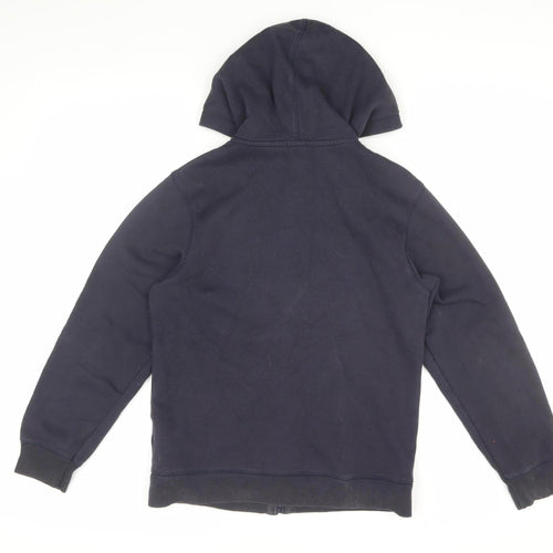 GAP Boys Black Full Zip Logo Hoodie, 13 Years, Casual Essential