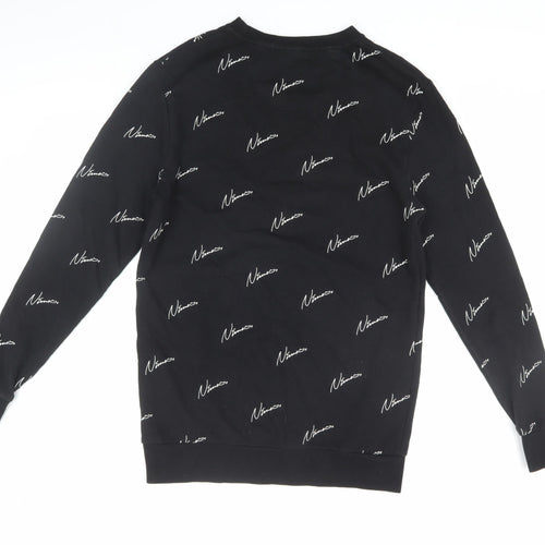 Nimes Men's Black Pullover Sweatshirt, Size S, Graphic Print
