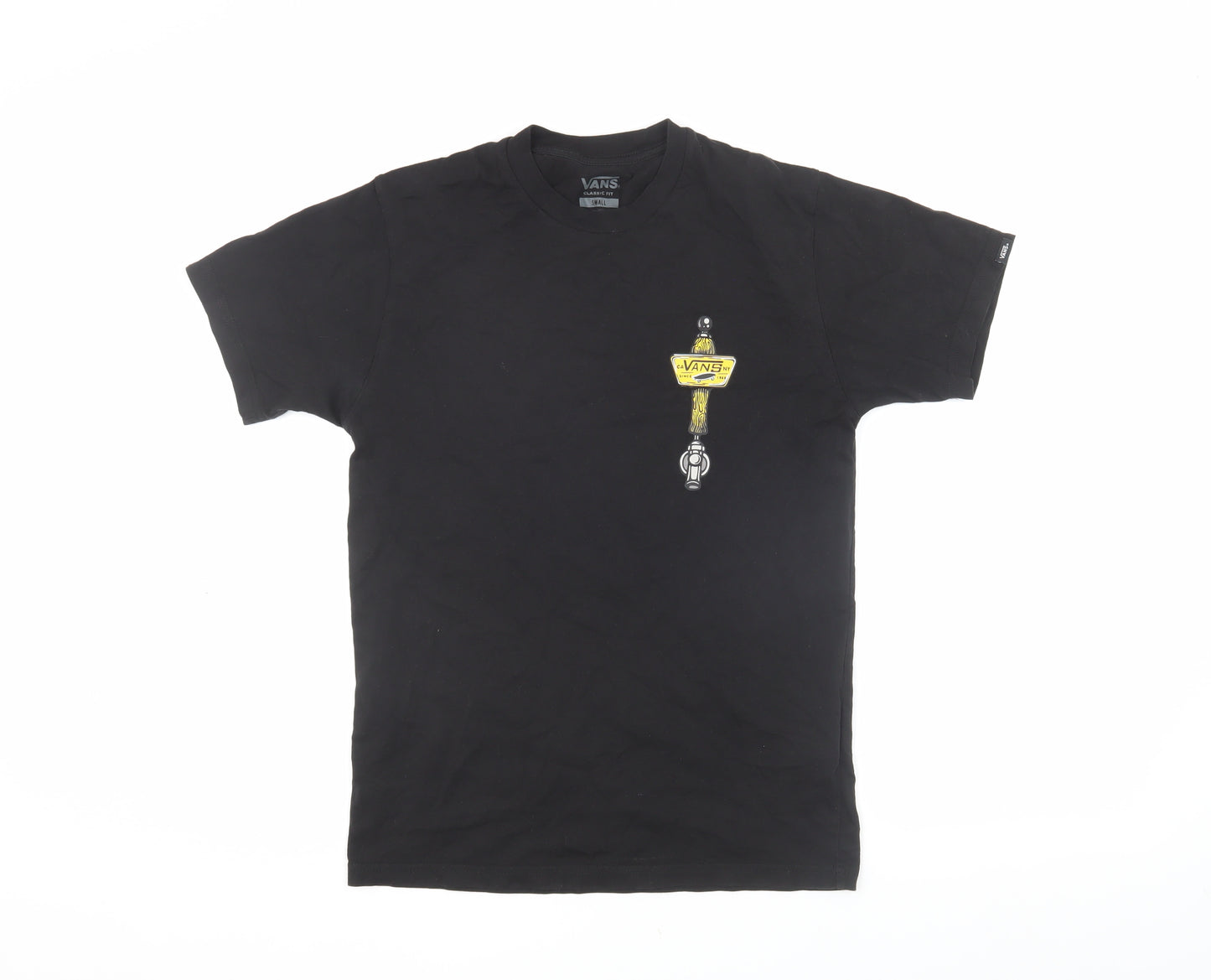 Vans Men's Black Graphic Print T-Shirt Size S