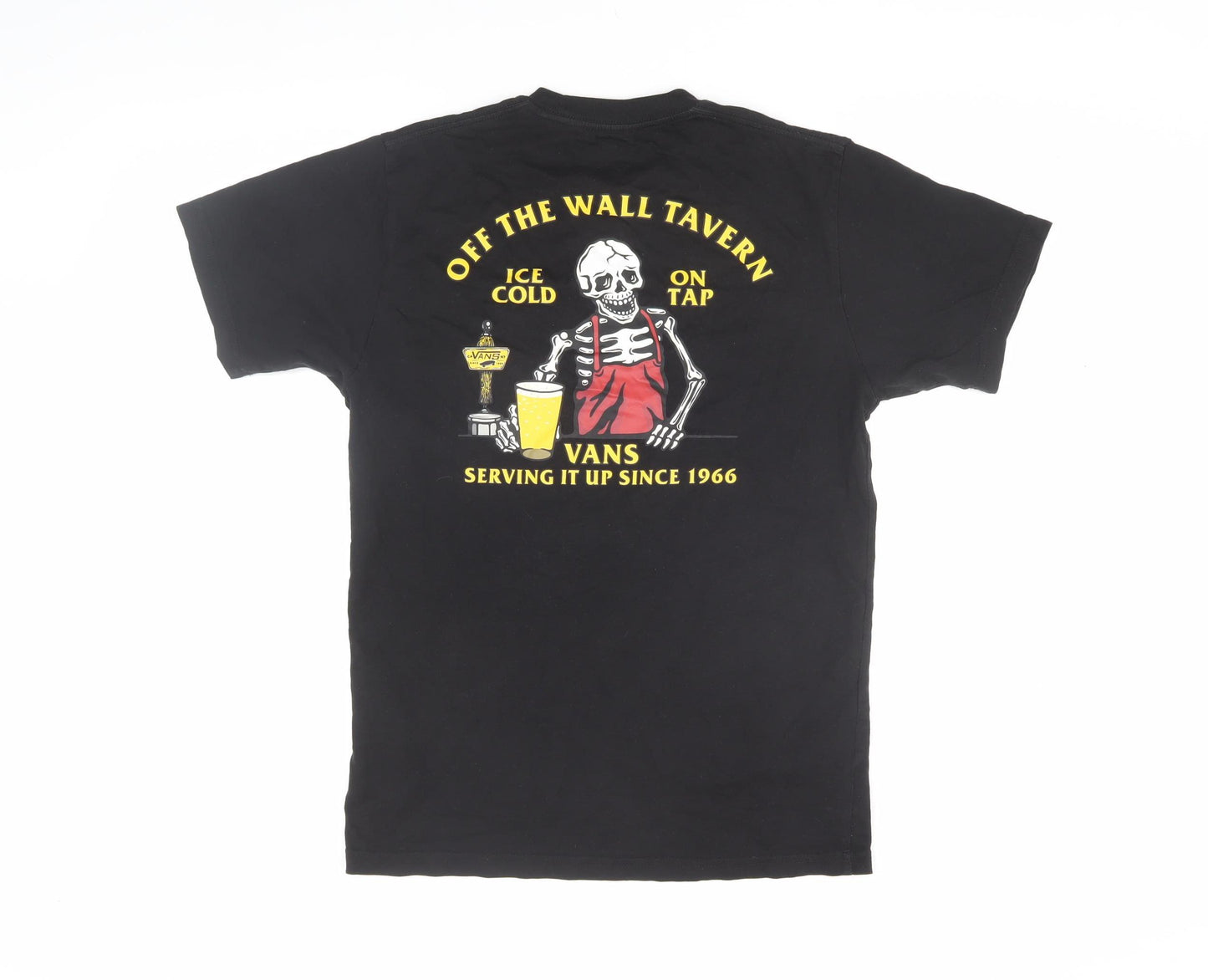 Vans Men's Black Graphic Print T-Shirt Size S